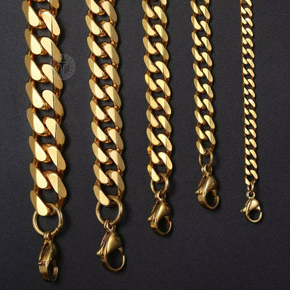 The Closer Chain widths, 3mm to 11mm
