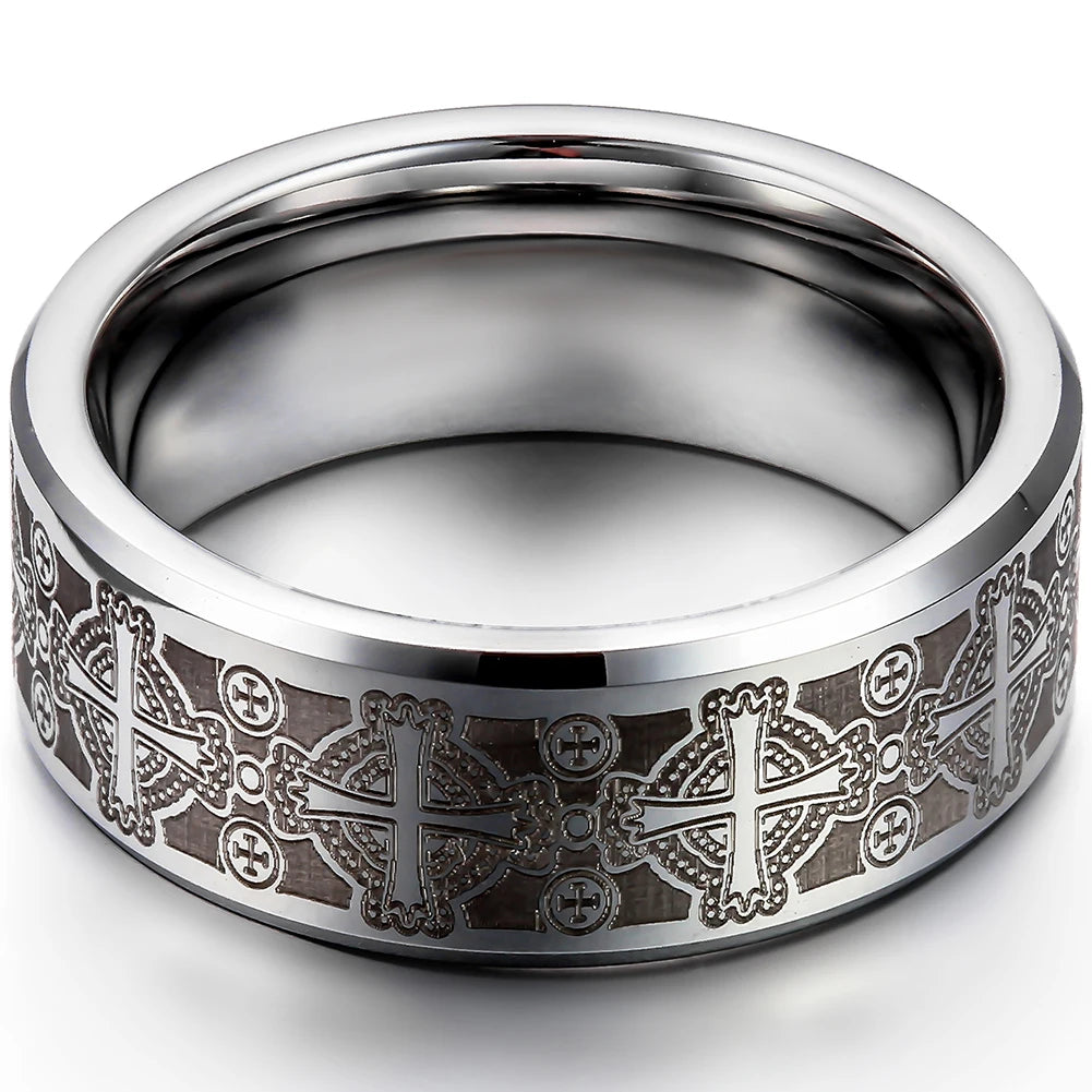 The Heir Band by Trendherz, engraved tungsten ring