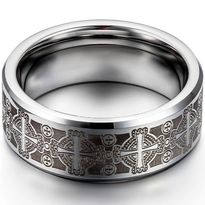 The Heir Band by Trendherz, engraved tungsten ring