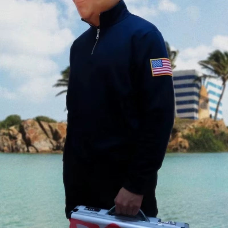 The Founder Quarter-Zip by Trendherz, view 5